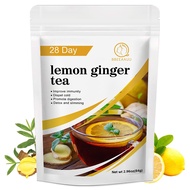 BEAU Lemon Ginger Tea Support Weight Loss Slimming Burn Fat Detox Digestion Immune Health Tea 28days