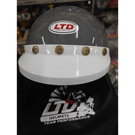 LTD MAG 2 TONE HELMET BLACK MODERN GREY 5 BUTTON CAP PUTIH SAIZ XL (62) 100% ORIGINAL