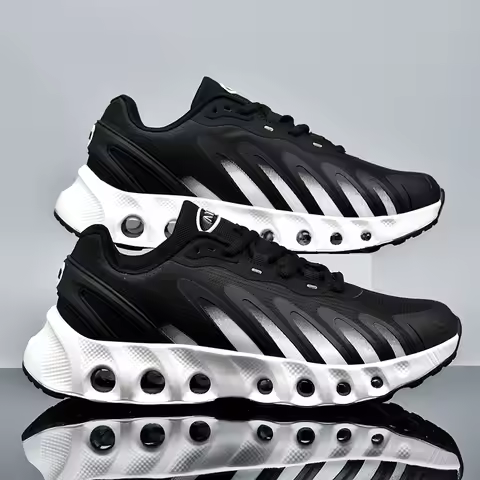 Pu'er Max DN8 Air Cushion Running Shoes Retro Unisex Thick Bottom Eight-Cavity Cylindrical Sports Co