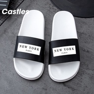 New YORK Slipper Trendy Slop Sandals Men Women Slide Sandals Anti Slip Waterproof Lightweight NYP Fl