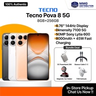 Tecno Pova 8 5G (8GB+256GB) l 6.76″ 144Hz Display l MediaTek Dimensity 7100 5G I 8000mAh | 45W Super