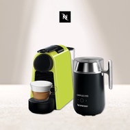 Nespresso 膠囊咖啡機 Essenza Mini綠+Barista調理機