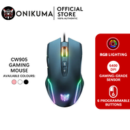 Onikuma CW905 Gaming Mouse เม้าส์เกมมิ่ง ออฟติคอล ความไว 6400 DPI แสงไฟ RGB