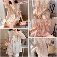 Piyama Import Hotpant Pendek Pendek / Baju tidur Wanita / Piyama wanita  Setelan kekinian (NewMotif 
