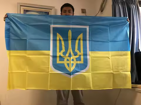 SKY FLAG Ukrainian presidential flag 90*150cm The Ukraine banner Home Decoration 100% polyester hang