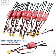 YANL MALL รีดฮอบบี้ ESC แบบไม่มีแปรง 3.5/4MM XT60 30A 40A 50A 80A 100A 120A 200A 5V/2A 5V/5A เบค คุณ