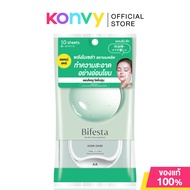 Bifesta Micellar Cleansing Sheet Acne Care 10 Sheets บิเฟสต้า แผ่นเช็ดเครื่องสำอาง สำหรับผิวบอบบางเป