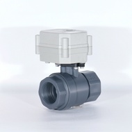 1Inch Miniature Electric Ball Valve Electric UPVC Plastic Valve Corrosion-resistant to acids and alk