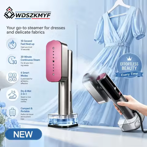 Handheld Garment Steamer, Home Electric Steam Cleaner, 10-Second Fast Preheat, Portable, Small Fabri