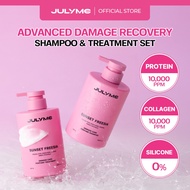 JULYME Advanced Damage Recovery Set (Shampoo 500ml + Treatment 500ml) [Frizz Control, Nourishing, Gl