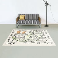 Dog Walking Carpet Nordic Fun Living Room Carpet Bedroom Bedside Carpet Study Children'S Room Rug