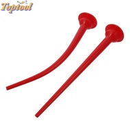 TOPTOOL Long Sausage Nozzle, 11.8in Glass Cement Caulking Nozzle, Reusable Red Curved Caulking Nozzl