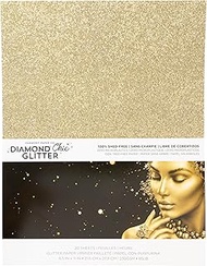 Glitter Cardstock 8.5 x 11 - Shed-Free Sparkly Craft Paper for Scrapbooks, Card Making, DIY Art Proj