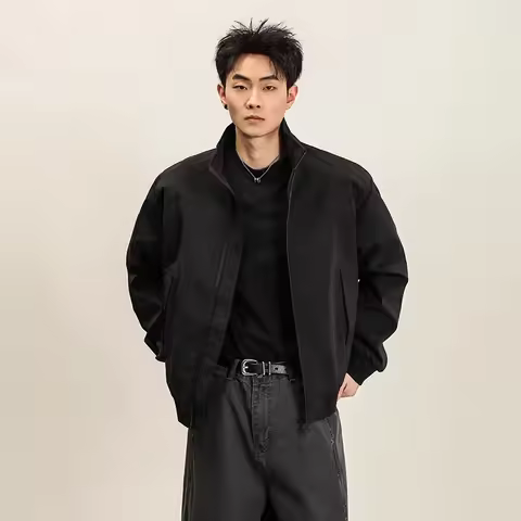 American Style Coach Jacket For Men Women, Three-Proof Stand Collar Windbreaker, Retro Outdoor Fligh