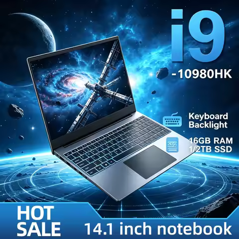 Intel i9-10980HK 14.1 Pro Notebook 8C16T 2.4-5.3GHz 16MB Cache 45W 32GB DDR4 2TB NVMe SSD Gaming Lap