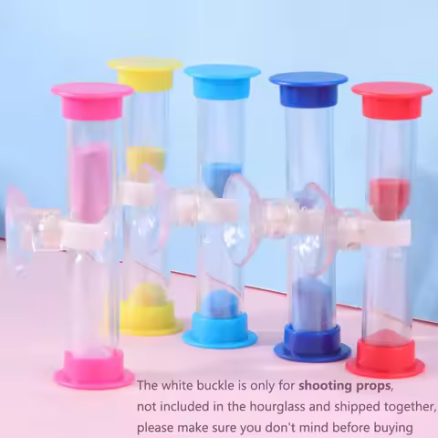 1/2/3 Minute Colorful Hourglass Timer with Suction Cup Sandglass Sand Clock Timers Sand Timer Shower