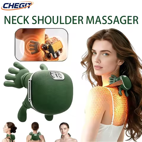 Neck Shoulder Massager Finger Pressure Shiatsu Neck Back and Shoulder Massager Electric Kneading Nec