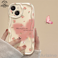 เคส OPPO A57 A58 4G A38 A18 A78 A98 A77S A55 A17 A17K A16 A15 A54 A95 A96 A76 A12 A3S A7 A5S A74 A94 A93 Reno 4F 5F F9 Pro A9 2020 Halo ย้อมดอกไม้ผีเสื้อเคสโทรศัพท์ทำจากซิลิโคนภาษาอังกฤษ