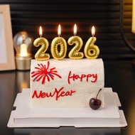 2026 Happy New Year New Year Cake Decoration Horse New Year's Eve Balloon Digital Candle Acrylic fir