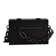 🌞SUNWISH🌞 -Tk HOT- Ja08 Avant-garde Double Chain Men Sling Bag Small Square Beg Lelaki Outdoor Bag