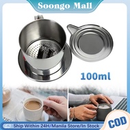 100ML Coffee Filter Portable Stainless Steel Coffee Maker Coffee Drip Brewer With Handle