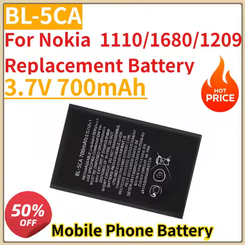 High Quality New BL-5CA 3.7V 700mAh Mobile Phone Battery for Nokia 1110/1680/1209 Replacement Batter