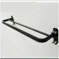 HITAM GANTUNGAN 2-tier BLACK Towel Rack 60cm/60cm BLACK Towel Hanger