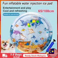 (Malaysia Stock) Cooling Pet Water Bed Cushion Ice Pad Dog Sleeping Square Mat for Puppy Dogs Cats P