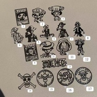 WZLDN One Piece Luffy Chopper Animation Merchandise Metal Sticker Mobile Phone Tablet Laptop Decorat
