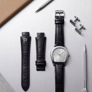 Aigner Crocodile Leather Watch Strap Premium High Quality Black Aigner StrapCROCO LEATHER
