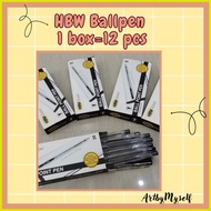 ◱ ☪ ◲ HBW ballpen 1 box 12 pcs