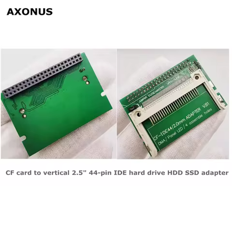 CF card to vertical 2.5" 44-pin IDE hard drive HDD SSD adapter CF card supports all fixed disk modes