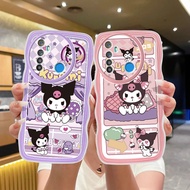Pink and blue Hello Kitty cat Wavy case for Realme note 50 c53 c51 c51s NARZO N53 Anti fall and shoc