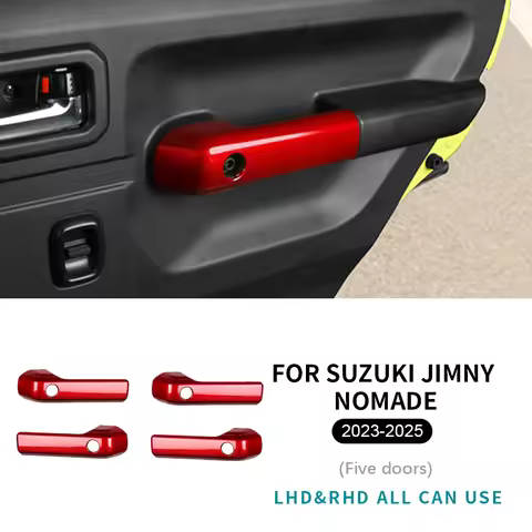 For Suzuki Jimny 3/5-Doors Nomade 2018-2025 LHD RHD Car Door Handle Cover Trim Handle Frame Protecto