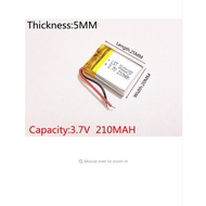 3.7V lithium polymer battery 502025