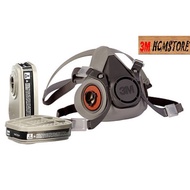 COMBO 3 SET OF 3M MASK with two filters 6200 (Half face mask) - Includes 3 masks 6200 and 3 bag filt