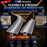 Aluminium LED Profile Channel C Box Led Aluminium Casing Led Ceiling Profile Curve Bend Aluminium Le