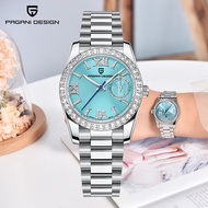 PAGANI DESIGN Quartz Watch For Women Stainless Steel Japan VH65 Sapphire Glass Watch Waterproof Casu