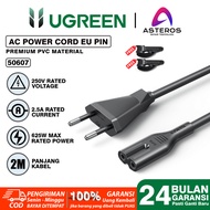 UGREEN Kabel Power Cord Extension CPU PC Laptop Komputer Monitor Printer 3 Lubang