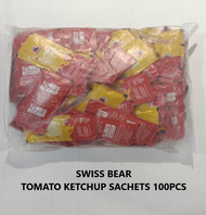 SWISS BEAR TOMATO KETCHUP SACHET 9GX100PCS(EXP DATE:27.07.2026)