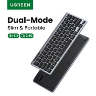 UGREEN Wireless Keyboard Bluetooth 5.3 & 2.4G Wireless 78 Key Keyboard For Laptop PC Tablet Phone