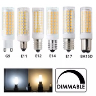 Led Ceramic Corn Lamp 12W Bulb 220V Ac SMD2835 No Flicker Warm/Cool White G9 E11 E12 E14 E17 BA15D G