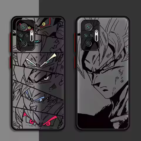 Goku Dragon Ball Phone Case for Xiaomi Redmi 10A 10C 9A A2+ 14C 12C A4 9T 9C 13C K40 Pro A1+ Black E