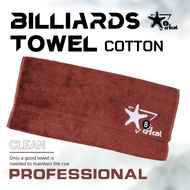 Crical Billiard Cue Towel Deep Cleaning 100% Cotton Black 8-Ball Pool Cue Clean Towel Cue Cloth Bill