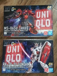Bandai Uniqlo X Gunpla 40 週年 限量 gundam RX-78-2 zaku II