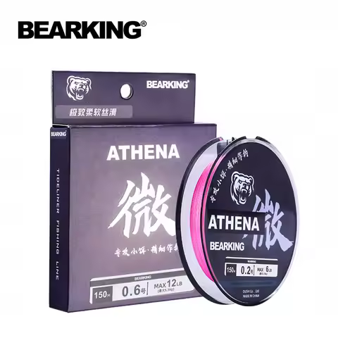 bearking 4 Strands 150M PE Braided Fishing Line 6-20LB Multifilament Fishing Line Smooth for Pike an