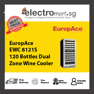 EuropAce EWC 8121S 120 Bottles Dual  Zone Wine Cooler