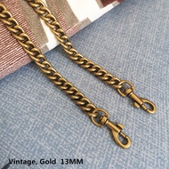 Bag Shoulder Strap Chain Accessories Retro, Golden Chain Strap Bag Strap Chain Shoulder Diagonal Cha