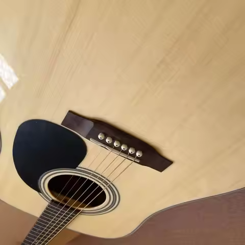 Original acoustic acoustic guitar, 43 inches, perfect acoustic guitar Wooden colored guitar 25-
