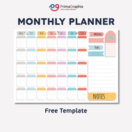 Monthly Planner Schedule Printing Monthly Schedule